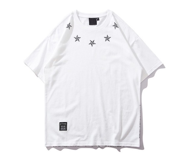 A1131 バンダナデザイン Tシャツ ストリートファッション 2カラー Freedom Styly Zero