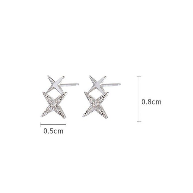 ピアス 星 スター 可愛い シンプル 小さい キラキラ S925銀 金アレ対応 シルバー レディース アクセサリー 女性 デザイン 上品 おしゃれ 大人 プレゼント 232 54 A B
