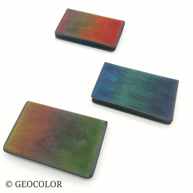 入荷 Geocolor 名刺入れ ブルー系グラデーション Geocolor