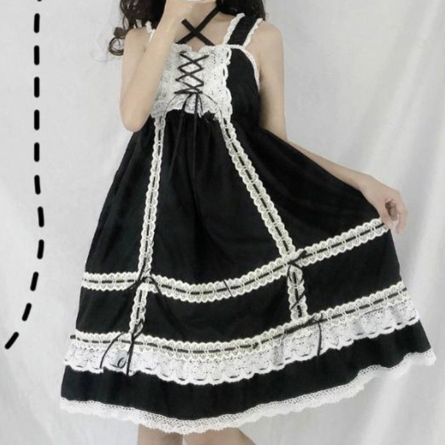 Lolita Jsk Dress ロリータドレス キャミワンピース ロリィタ 日常用 お茶会 撮影 Cosplay イベント 春夏秋 ロリ ワインレッド ブラック Mintcat Lolita Jsk Dress ロリータドレス キャミワンピース ロリィタ 日常用 お茶会 撮影 Cosplay イベント 春夏秋 ロリ ワインレッド ブラック Mintcat