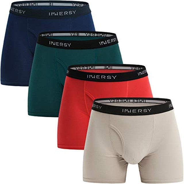 Jpcs インナイス ボクサーパンツ メンズ ボクサーブリーフ 前あき 下着 超長綿素材 肌着 通気吸汗 抗菌防臭 4枚組 セット S 3l Az Japan Classic Store