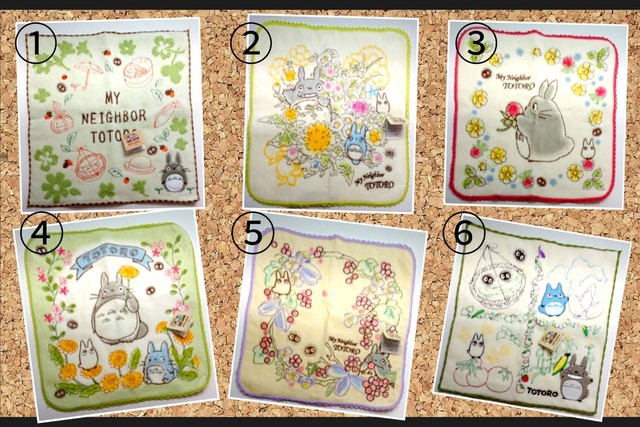 トトロ刺繍タオルハンカチ Bepop