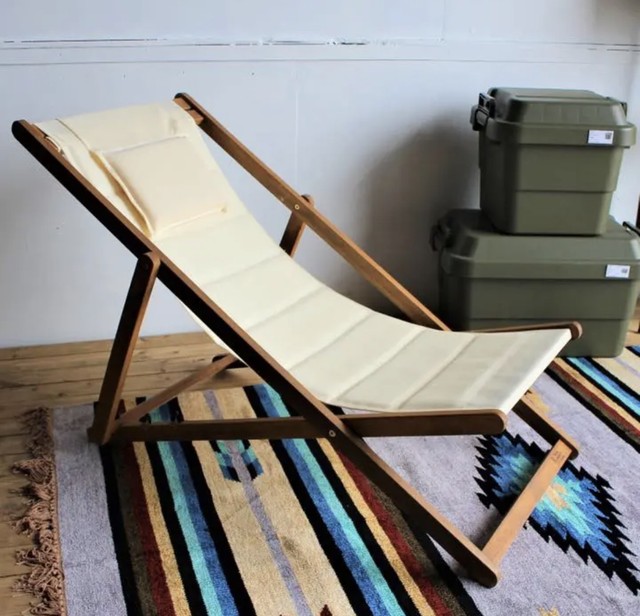 Outdoor Woody Deck Chair / アウトドア 折りたたみチェア