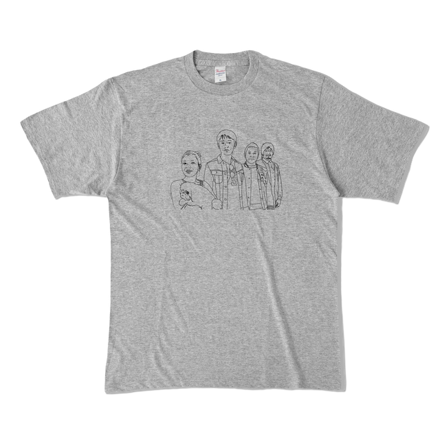 The Baum メンバーイラストカラーtシャツ 色 ターコイズ オリーブ 杢グレー The Baum Store
