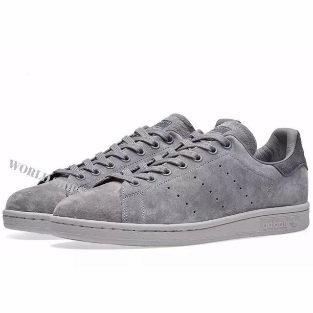 本日限定価格 スタンスミス アディダス スニーカー Adidas Originals Stan Smith スエード グレー 海外限定 正規品 Adidas 258 World Ships