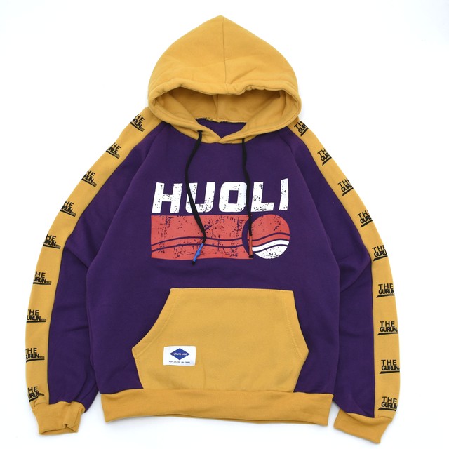 Swiching color print hoodie