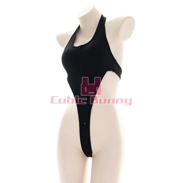 超ハイレグフロントジッパー水着 コスプレ レオタード 競泳水着 Cubicbunny