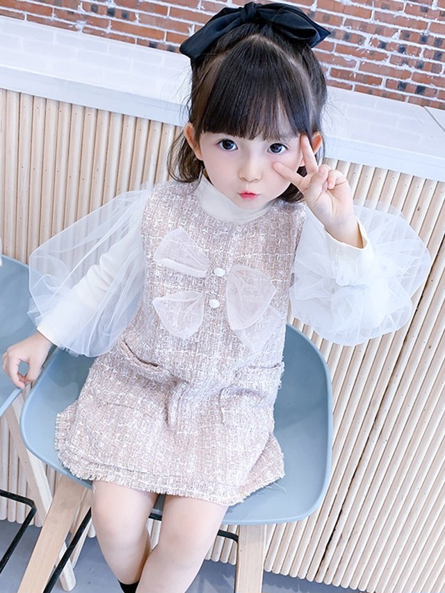 Niziuコーデ ツィードワンピース 韓国プチプラキッズ服セレクトショップ