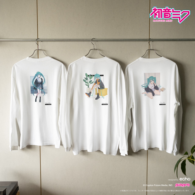 初音ミク イラストレーターコラボ 長袖Tシャツ