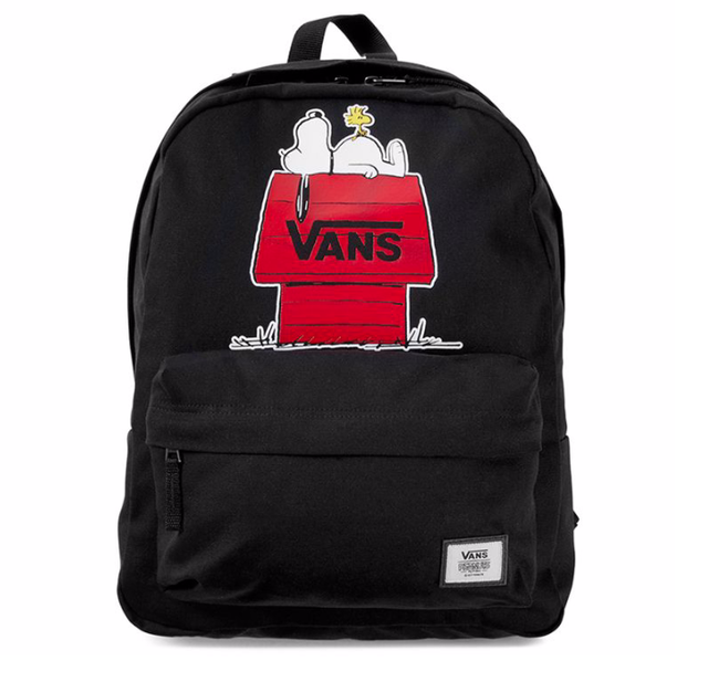 セール Vans バンズ バックパック バッグ 鞄 リュック ピーナッツ スヌーピー コラボ ジョークール 人気 残りわずか Vans X Peanuts Realm Backpack ブラック Hi808shop