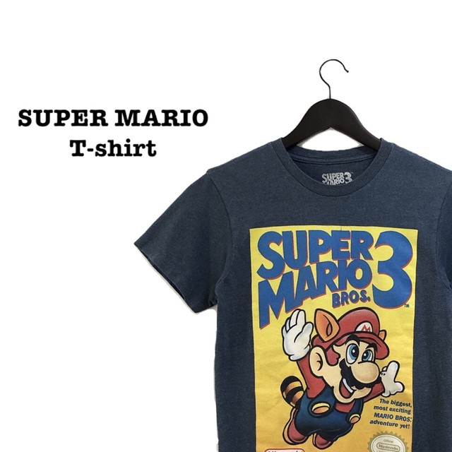 スーパーマリオ マリオ プリントtシャツ Tシャツ アニメtシャツ S Kobito 大きすぎない古着屋