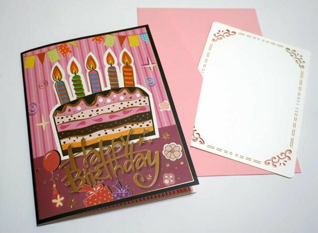 お 誕生日 バースデーカード お祝い 立体 ポップアップ気持ちを伝える メッセージカード ピンク 蓮style