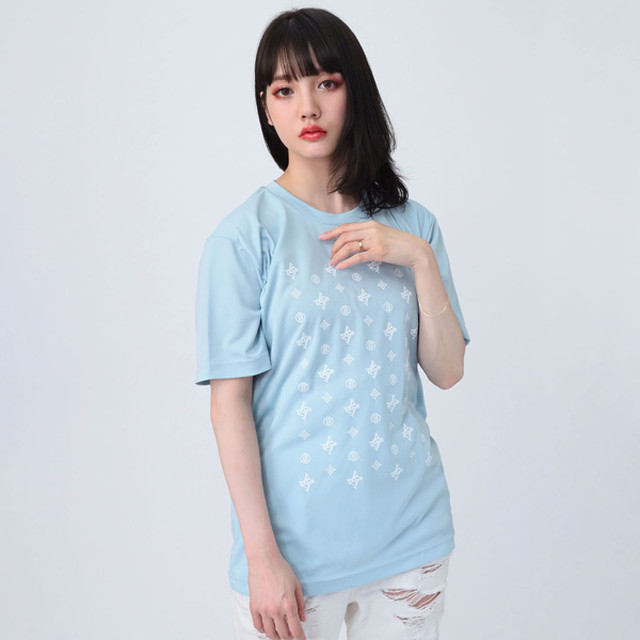 【FLOWER by RADIO EVA 018】EVA Monogram T-Shirt BLUE / EVANGELION エヴァンゲリオン