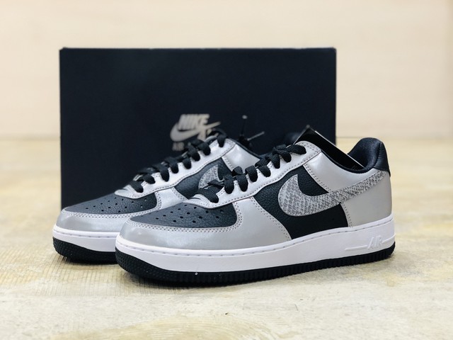 Nike Air Force 1 B Black Snake Reflective Black Silver Black ナイキ エアフォース 1 B 黒蛇 リフレクティブ ブラック シルバー ブラック Dj6033 001 Inception