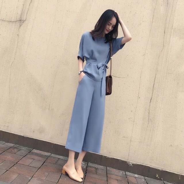 セットアップ レディース フォーマル 大きいサイズ 半袖 リボン ブラウス ワイドパンツ 無地 きれいめ 78 Happinessshop ハピネスショップ レディース ファッション アイテム トレンド