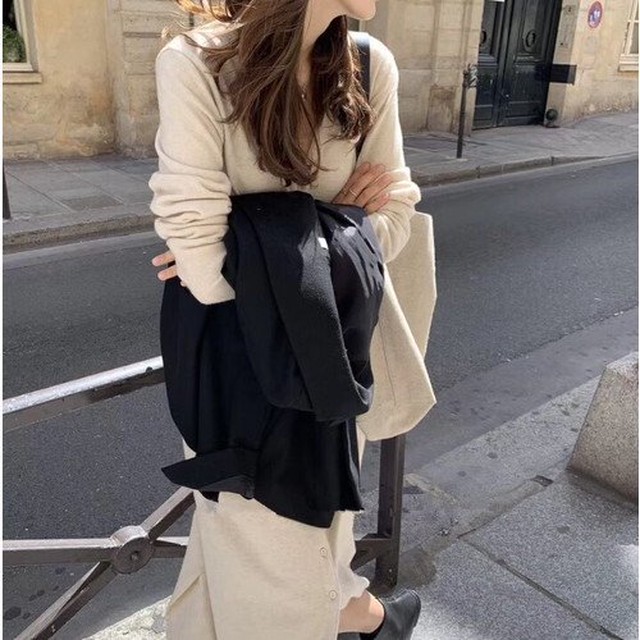 ワンピース レディースワンピース レディース カーディガン ロングカーディガン 長袖 Vネック ボタン 体型カバー ストレート Iライン 冬 ワンピース レディースワンピース レディース Leaflower 001 リーフラワー レディースファッション専門店