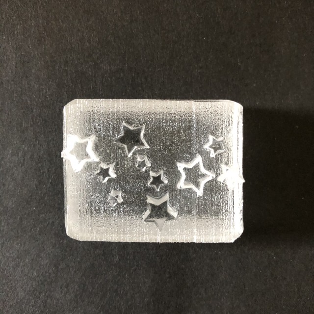 石けんスタンプ 02 星 手作り石けん Monsavon