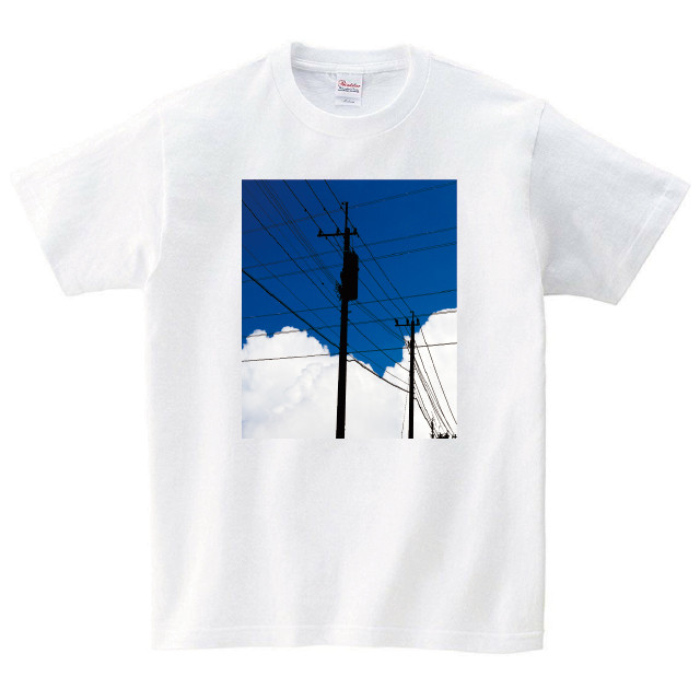 夏空 Tシャツ メンズ レディース 半袖 夏 入道雲 ゆったり おし ゃれ トップス 白 30代 40代 ペ アルック プレゼント 大きいサイ ズ 綿100 160 S M L Xl デザインtシャツ通販サイトのshortplate ショートプレート