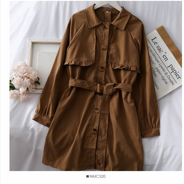 レトロ柄 ワンピース ワンピース レディース レトロワンピース 膝丈ワンピース 色違い ワンピ フロントボタン 無地 長袖 ウエストゴム シ Basecamp49