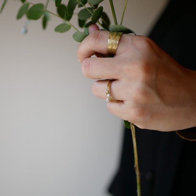 Eucalyptus レモンユーカリ フリーリング Brass Yukiko Matsui Yukikomatsui ボタニカルジュエリー