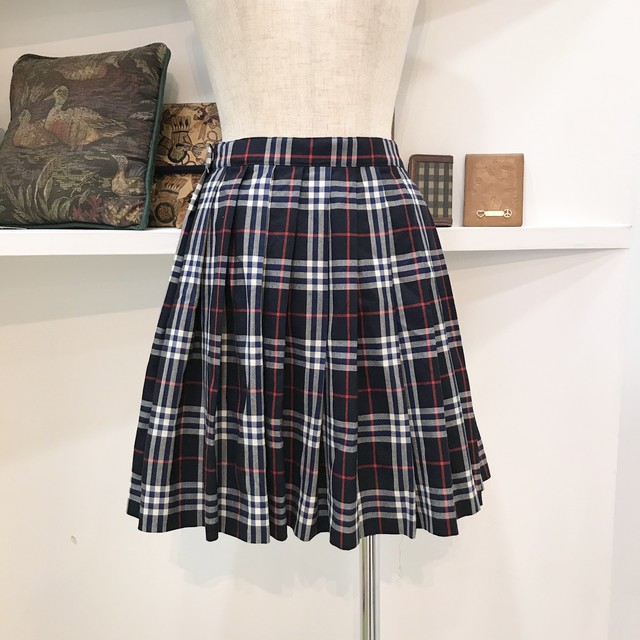 Burberry Kids 140 Check Pleats Skirt バーバリー チェック プリーツスカート ｕｔａ５