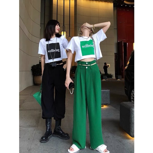 w waist loose pants