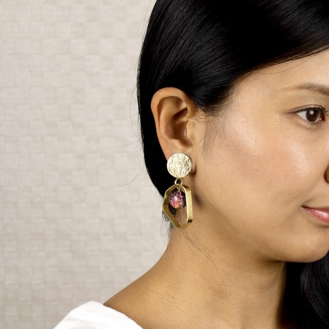 顔タイプ診断付きアクセサリー ピアス イヤリング Dot Flip