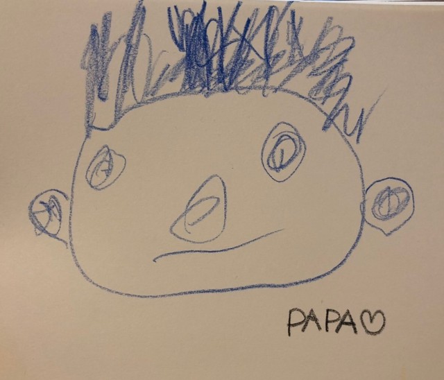 オーダーメイド刺繍 コットンネイビーハンカチ Havelife