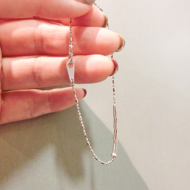 丈夫で太めのプラチナブレスレット 着けっぱなしok Pt850 Jewelry Simon ジュエリーシモン