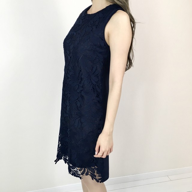 即納商品 総レースワンピース 総レースワンピ ネイビーワンピ ネイビーレース 花柄 フラワーレース ワンピ ドレス リゾート 二次会ワンピース リゾート コーデ ビーチ プチプラ おしゃれ Sttela Online