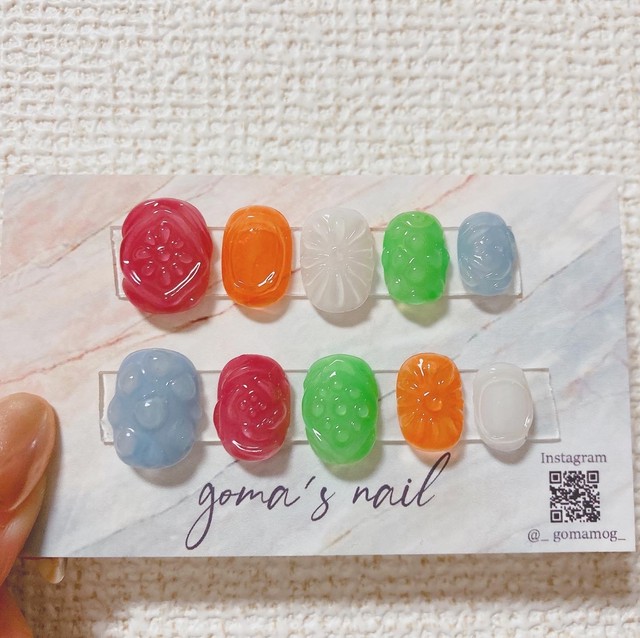 サクマドロップス ネイル Goma S Nail