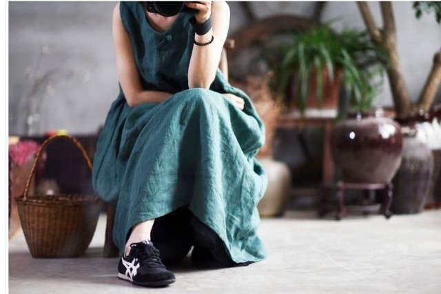 冬服 韓国 レディース 夏服 ロングワンピース レディース 人気 体型カバー ノースリーブ 袖なし 韓国風 膝丈 ロング丈 オシャレ 着痩せ Basecamp49