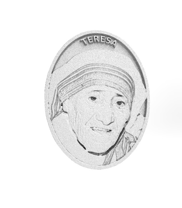 マザー テレサ 聖女 カメオ 両腕カフスボタン シルバー925 ハンドメイド カメオ専門店