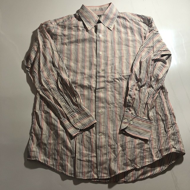 Paul Stuartポールスチュアート マルチストライプ シャツ 黄色い古着屋