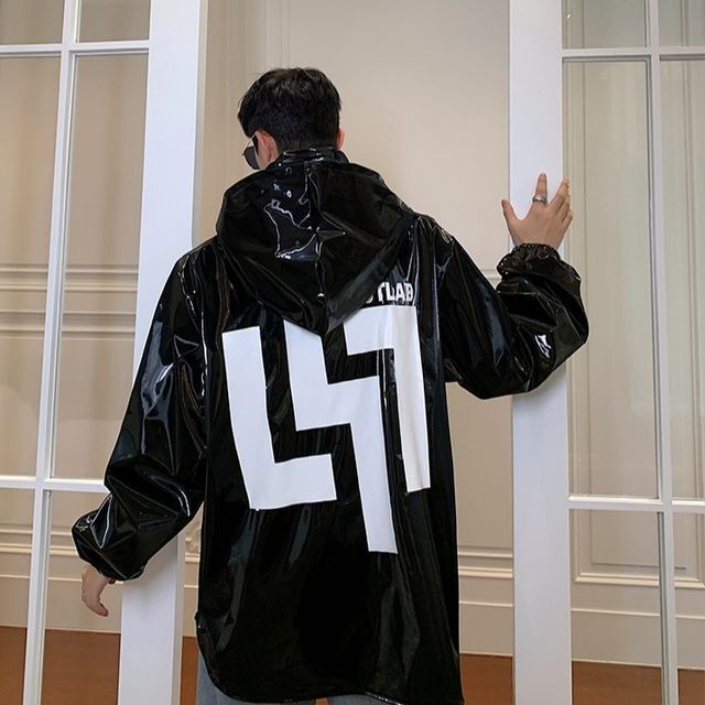 予約販売 プルオーバー パーカー バックバックプリント 春 アウター メンズ エナメル ブラック こなれ感 お洒落 韓国トレンド 春 秋 M L Xl Favoriteselect 予約販売 プルオーバー パーカー バックバックプリント 春 アウター メンズ エナメル ブラック こなれ感 お洒落 韓国トレンド 春 秋 M L Xl Favoriteselect