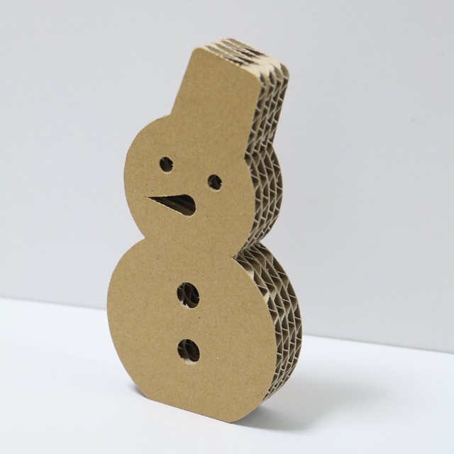 Cb雪だるま12枚セット ダンボールスノーマン かわいい雪だるま工作 ワークショップ素材 Cbクリエイト