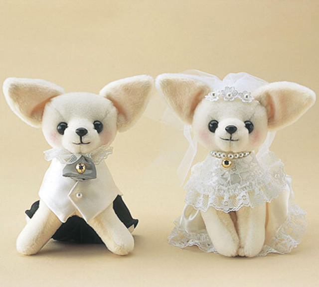 洋装チワワのウェルカムドッグ手作りキット 結婚式のウェルカムドール 犬のぬいぐるみ 幸せデリバリー リングピローなどの結婚式 アイテム 手芸用品の通販