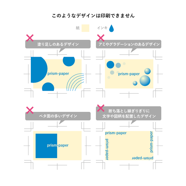 カラープランａセット 100枚 名刺サイズ 片面印刷 Prism Paper