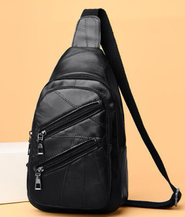 No 43 ボディバッグ ボディーバッグ ショルダーバッグ レザー ポケット 高級感 ブラック Next Dream