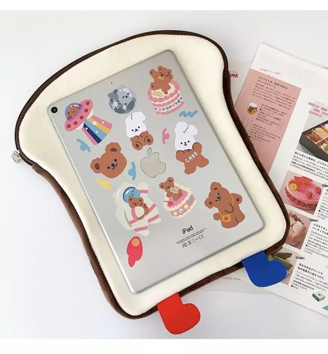 Bread Ipad Case Kr 食パン ポーチ パソコン タブレット ぱん 韓国 Jesuismarquepage