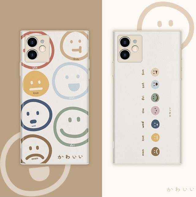スマイリーフェイス Iphoneケース 喜怒哀楽 Melce