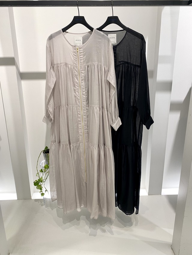 Acuta ボイルティアードzipワンピース Nouvelle Vague