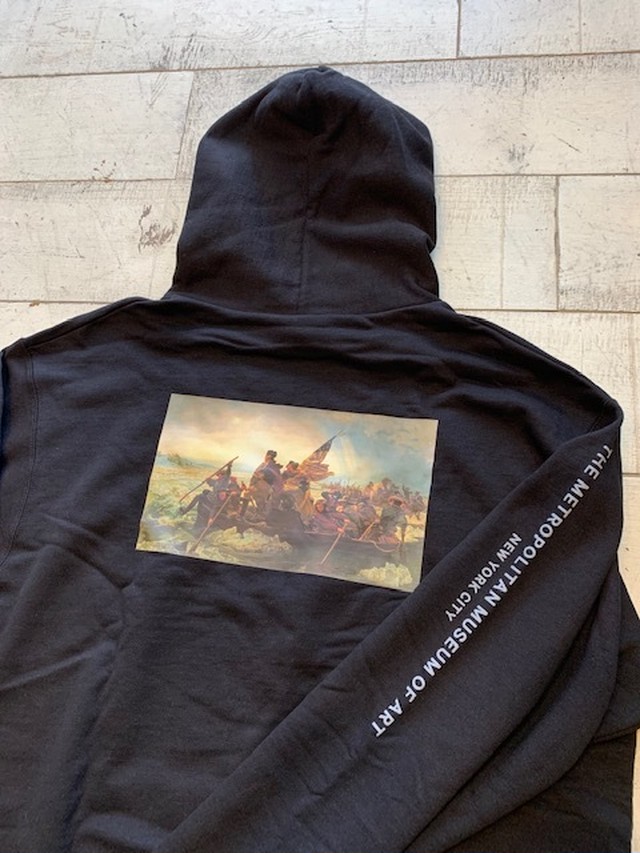The Met Metropolitan Museum Of Art Ny X Washington Crossing The Delaware Champion Eco Fleece Parka メトロポリタン美術館 ミュージアムショップ限定 デラウエア川を渡るワシントン チャンピオン エコフリース パーカー Kulaacb