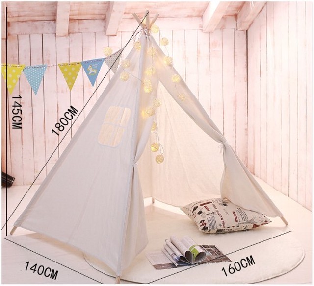 お取り寄せ 1 8ｍサイズ ティピーテント キッズ テント 無地 5色 秘密基地 インディアン 室内用テント Carina Kids Baby 送料無料