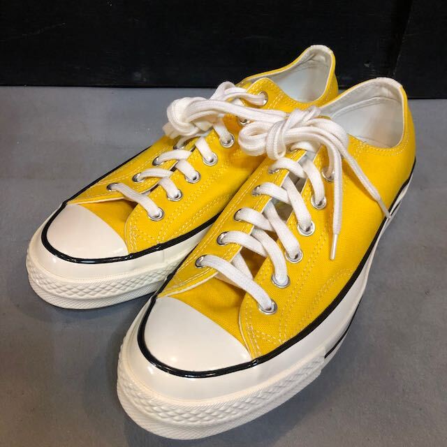 Converse Chuck Taylor Ct70 Lowcut コンバース チャックテイラー 三つ星 スニーカー ローカット シューズ Amarillo イエロー メンズ9 27 5cm相当 120 Number12