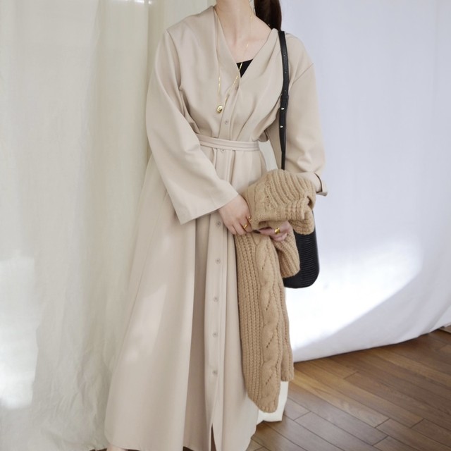 ロングボリュームワンピ Ibeul