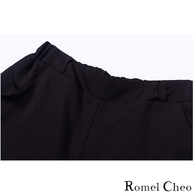 Romelcheo 妖怪 百鬼夜行 ショート パンツ ワイド 短パン リボン 和柄 プリント レディース レトロ ストリート系 原宿系 エスニック アジアン ファッション 青文字系 病みかわいい 個性的 個性派 ロメルチェオ Romelcheo