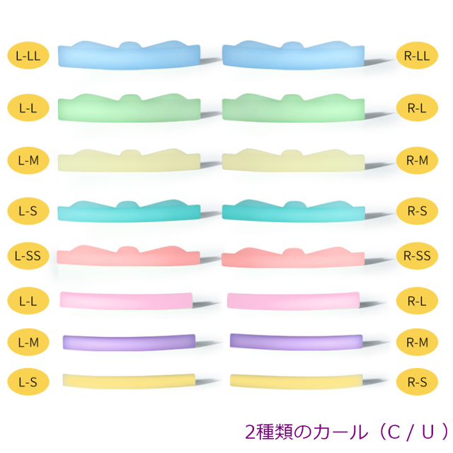 ラッシュパーマロッド 8種類 まつげエクステ商材 Flap Eyelashes フラップアイラッシュ