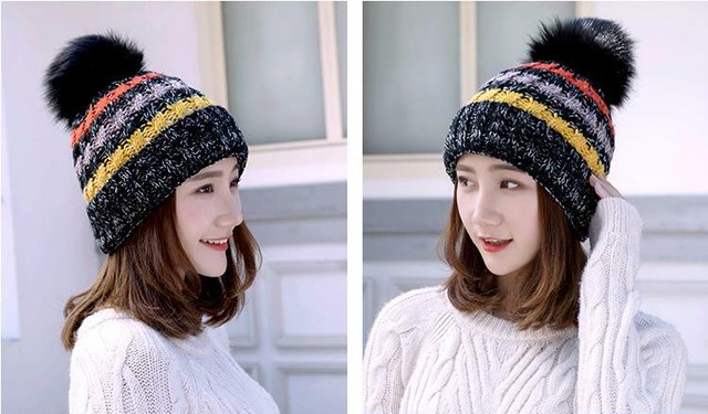 カラフルでかわいいニット帽 レディース 各色 Mystic Ridge