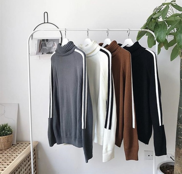 ハイネック ニットセーター ルオーバー ニット プルオーバーニット メンズ コスチューム 新作 Canislups カニルプ